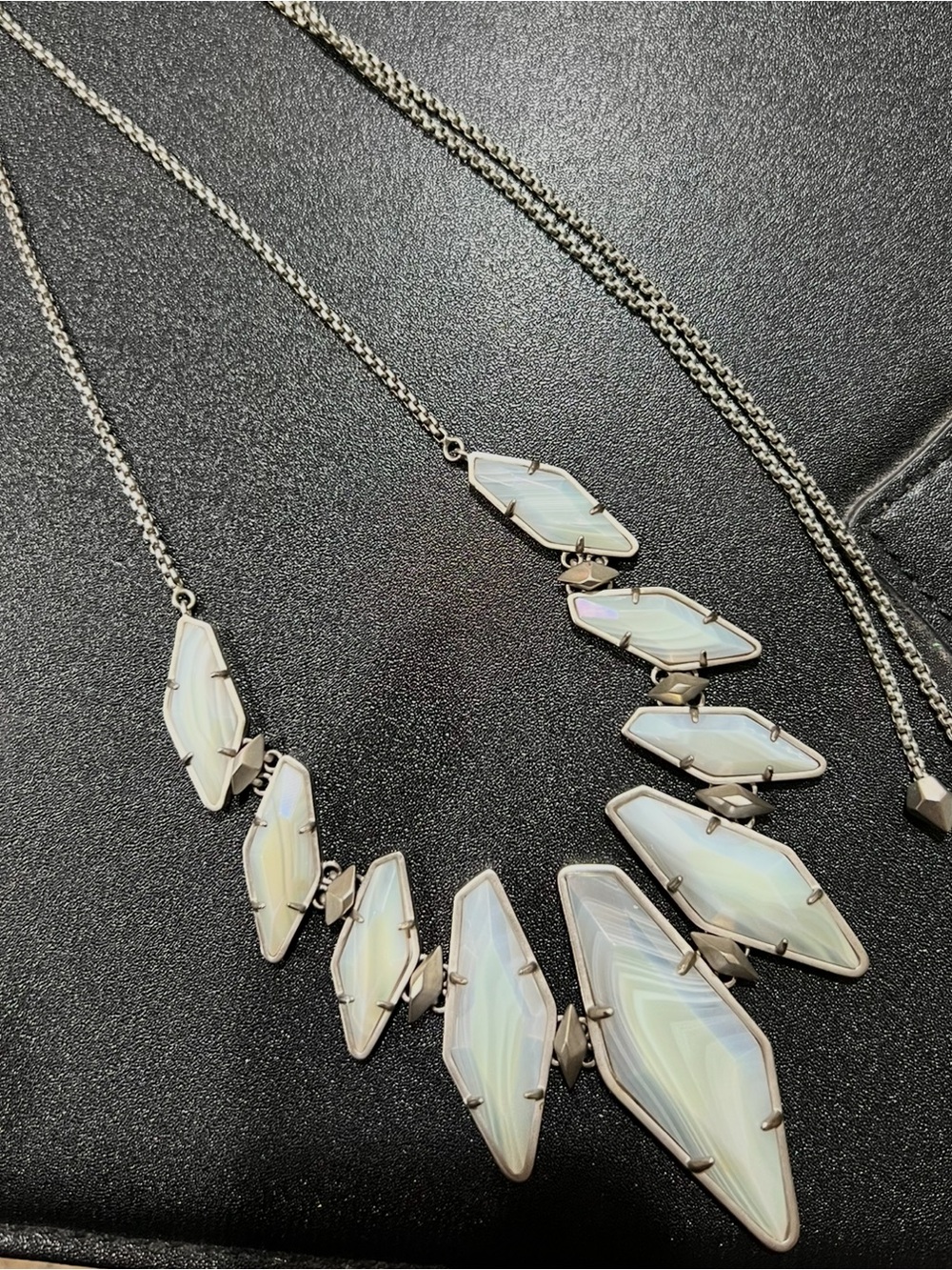 Kendra Scott iridescent white agate Beatrice